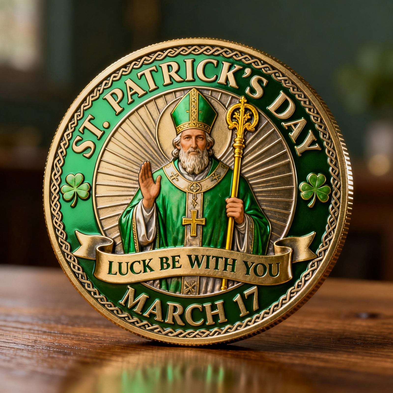 New Year St. Patrick’s Day Lucky Coin