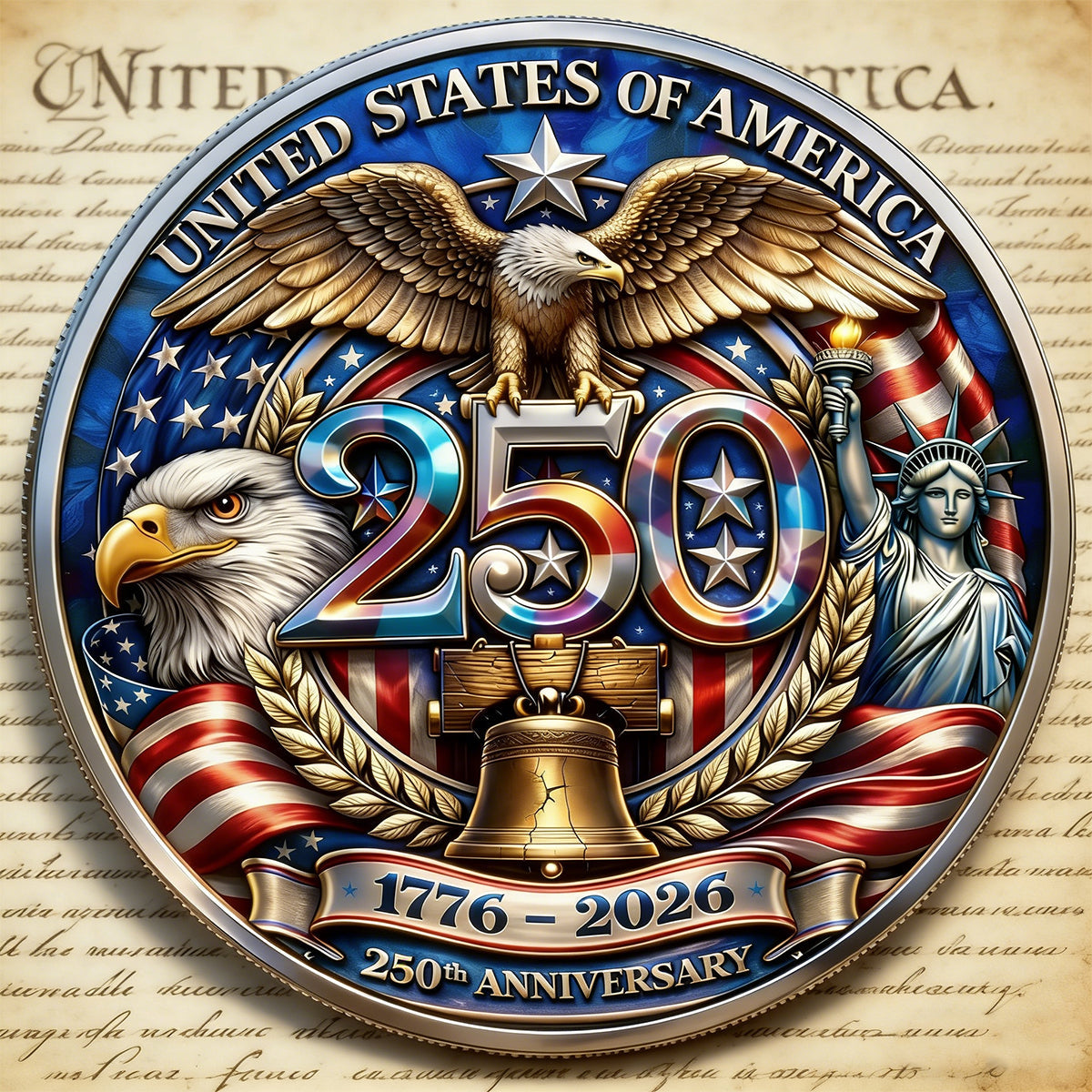 United States 250th Anniversary Commemorative Coin