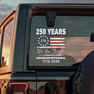 Celebrate Our America 250th Anniversary United States Car Window Decal Sticker